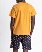 Pyjama T-Shirt & Short moutarde